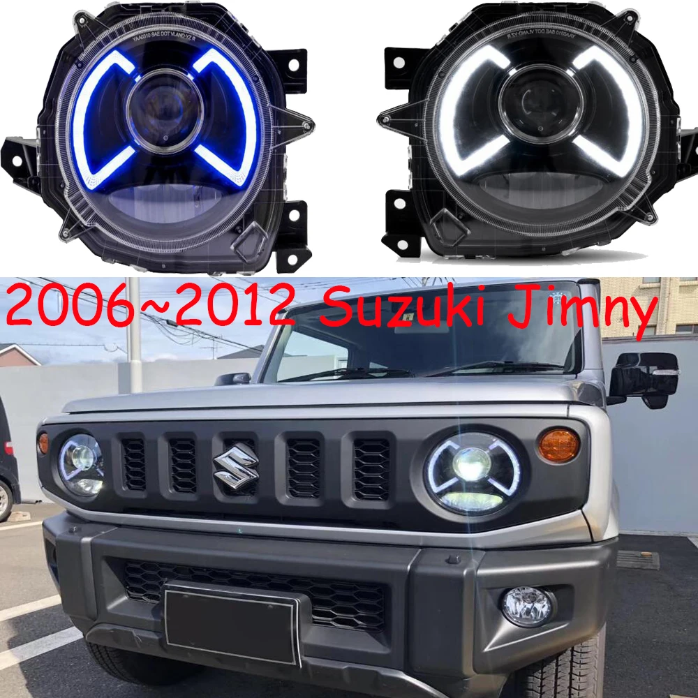 

2006 ~ 2012y автомобиля bupmer головной светильник для Suzuki Jimny головной светильник автомобильные аксессуары светодиодный DRL Противотуманные фары для Jimny фары