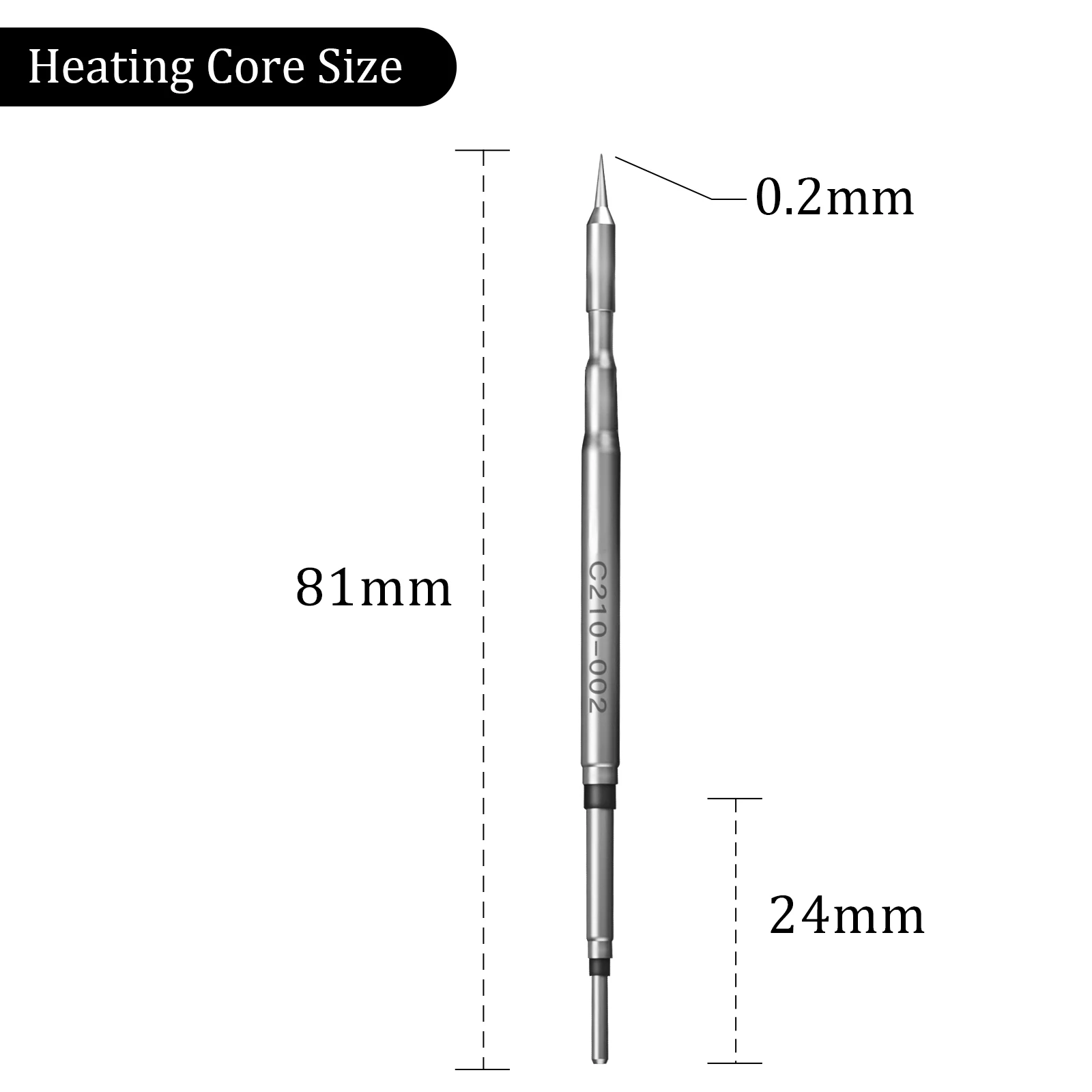 C210 Soldering Tips Heating Element Internal Heat Integrated Heating Core C210 Soldering Station Accessories Replaceable