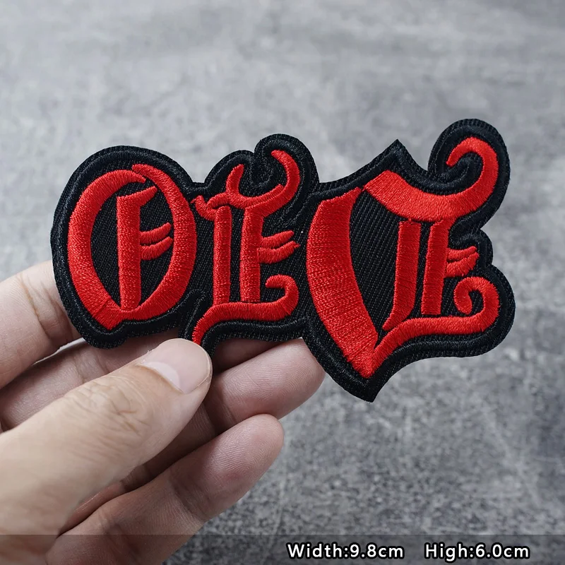 Bands Iron On Patches Apparel Sewing Fabric Handmade Appliques For Clothing Punk Rock Stickers Badges Parche