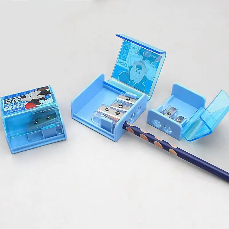 Imagem -05 - Disney Frozen Multifuncional de Três Buracos Lápis Sharpener Cor Bonito Lápis Sharpener Criativo Cartoon Escola Suprimentos Presente