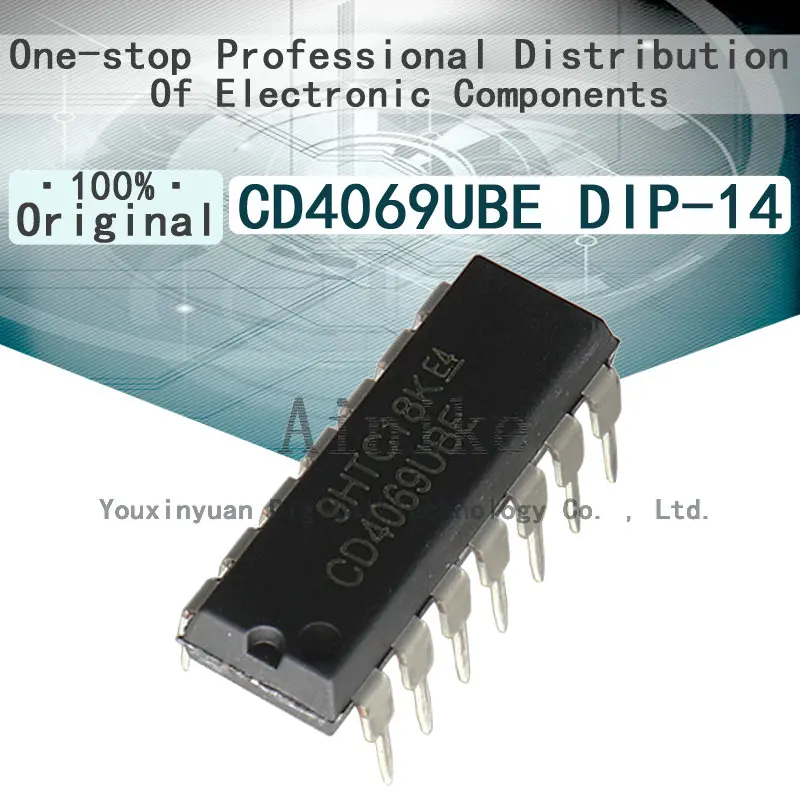 

10/Pcs New Original CD4069 CD4069UBE CD4069BE DIP-14 Six non gate/inverter IC chip