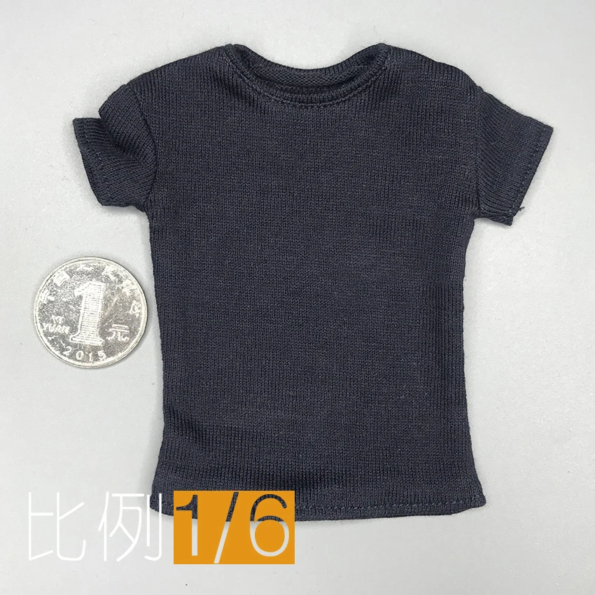 

Hot Sales 1/6th Black Short Sleeves SUICIDE Of The SQUAD Shirt Models Fit For 12inch Doll Action Accessories