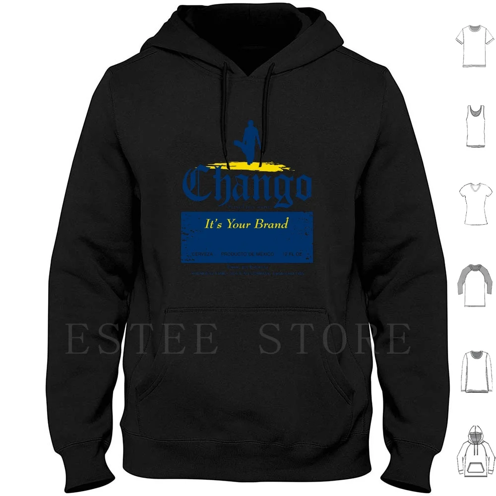 Chango Beer Sudaderas con capucha El Mariachi Desperado Dusk Til Dawn Películas 90s Retro Beer Geek Parodia Divertida Chango Buscemi