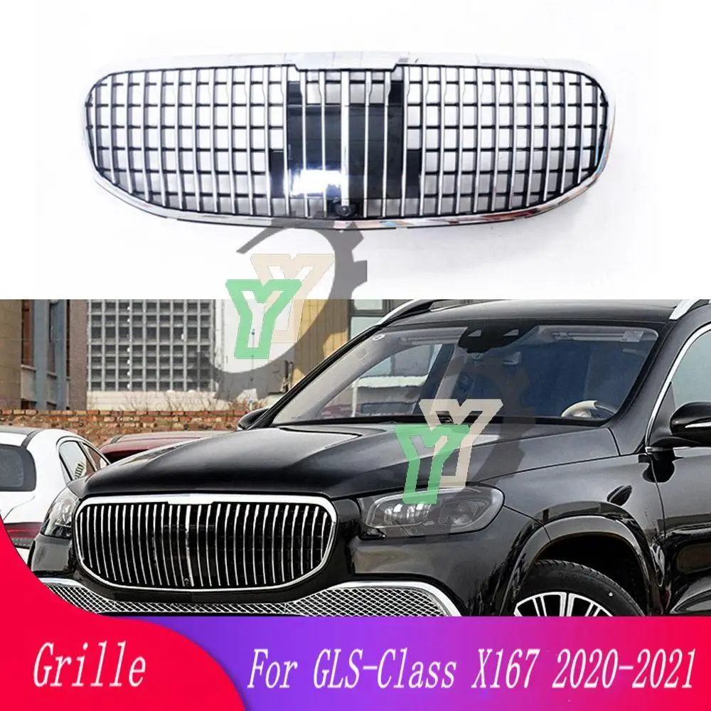 

Car front bumper grille For Mercedes-Benz GLS-Class X167 GLS450 GLS580 2020-2021 For Maybach GT style car styling middle grille