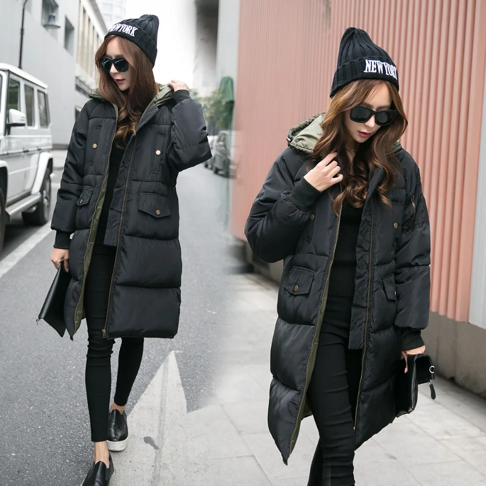 Padded Cotton Wadded Jacket Parkas 2020 Hot Sale Long Hood Winter Coat Women Casual Plus Size 4XL HJ467