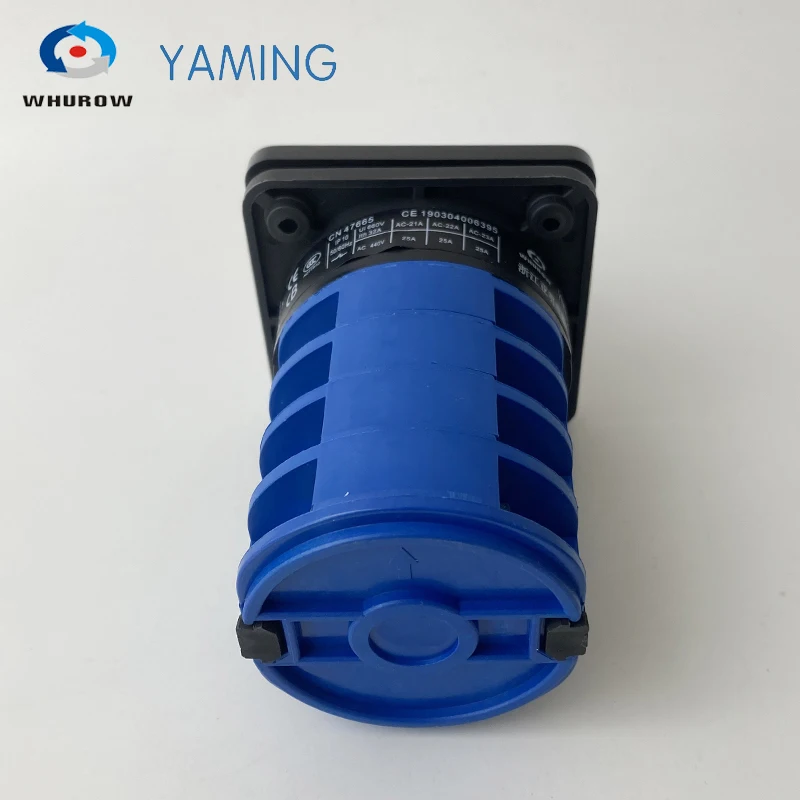 Yaming electric YMW26-32/4 32A 4 poles 3 position control motor circuit Universal changeover rotary knob cam switch