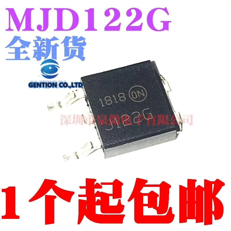 50PCS MJD122 MJD122G TO-252ในสต็อก100% ใหม่และต้นฉบับ