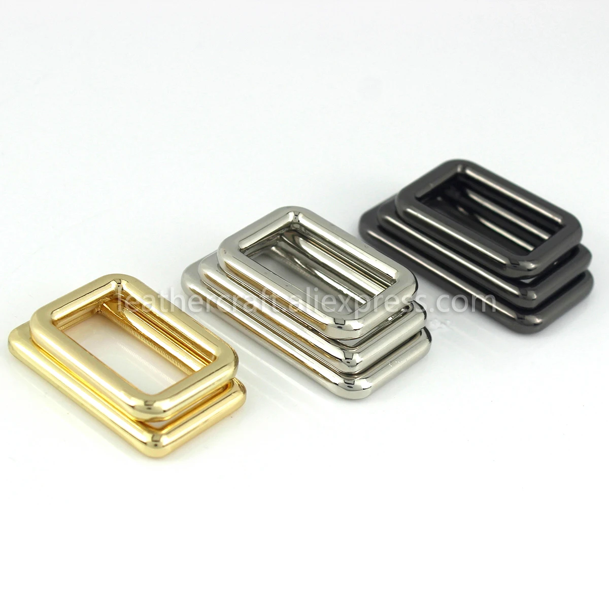 1pcs Metal Wire Formed Rectangle Ring Buckle Loops for Webbing Leather Craft Bag Strap Belt Buckle Garment Luggage DIY Accessory