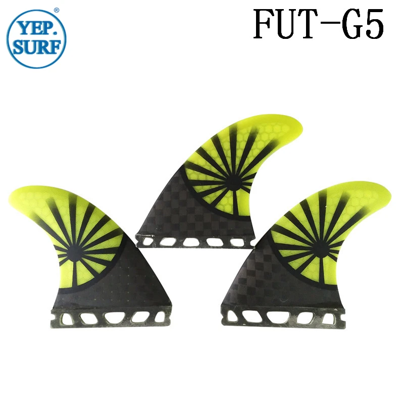 Surfboard Fins M Tri Fins UPSUR FUTURE Performance 3 Fins Thruster Honeycomb Surf Fins Single Tabs Base Fins Set