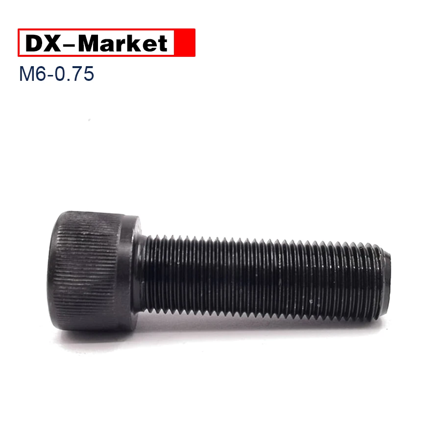 

M6*0.75 Fine Pitch Hex Socket Head Cap Screw,DIN912 Alloy Steel M6 Fine Thread Pitch Bolt ,A001