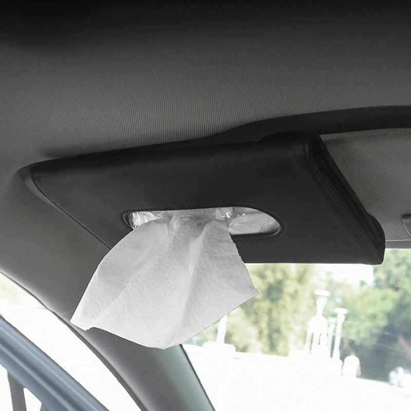 Car Visor Tissue Boxes Hanging Paper Towel Car Sun Visor Tissue Holder Backseat Auto Interior Storage Decoration Car Accessorie