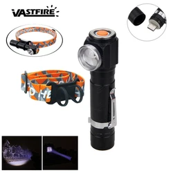 1000LM Zoom Focus led faro impermeabile ricaricabile faro costruito in batteria campeggio luci di pesca torcia torcia