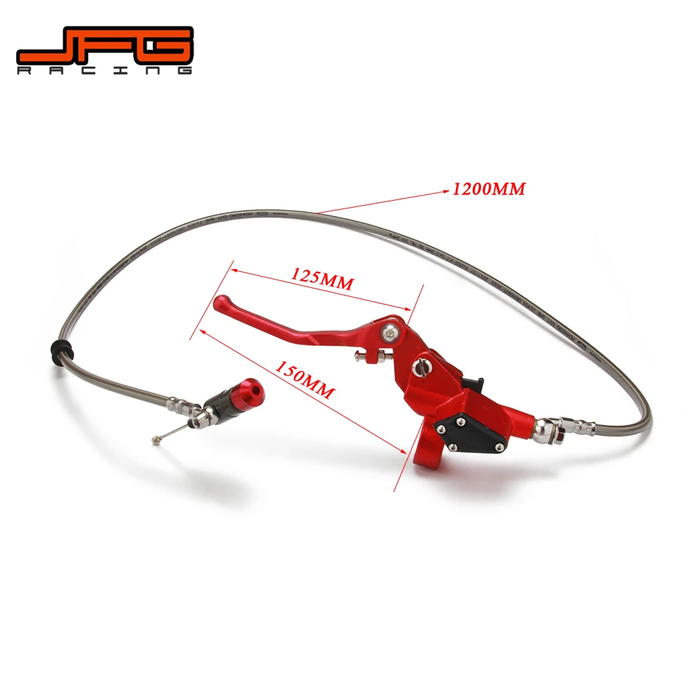 

Motorcycle Hydraulic Clutch Lever Master Cylinder 1200mm For 125cc-250cc RMZ Vertical Engine Off Road Dirt Pit Bike ATV