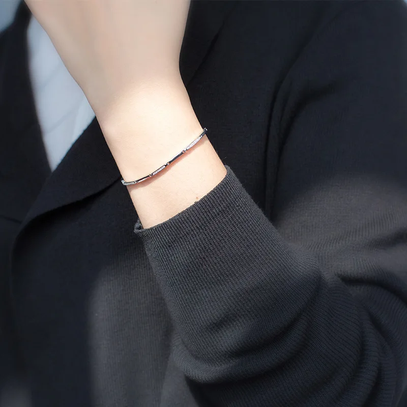 La Monada Fine Silver 925 Jewelry Bracelet Female Woman Special Chain Minimalist Bracelets For Women Silver 925 Sterling