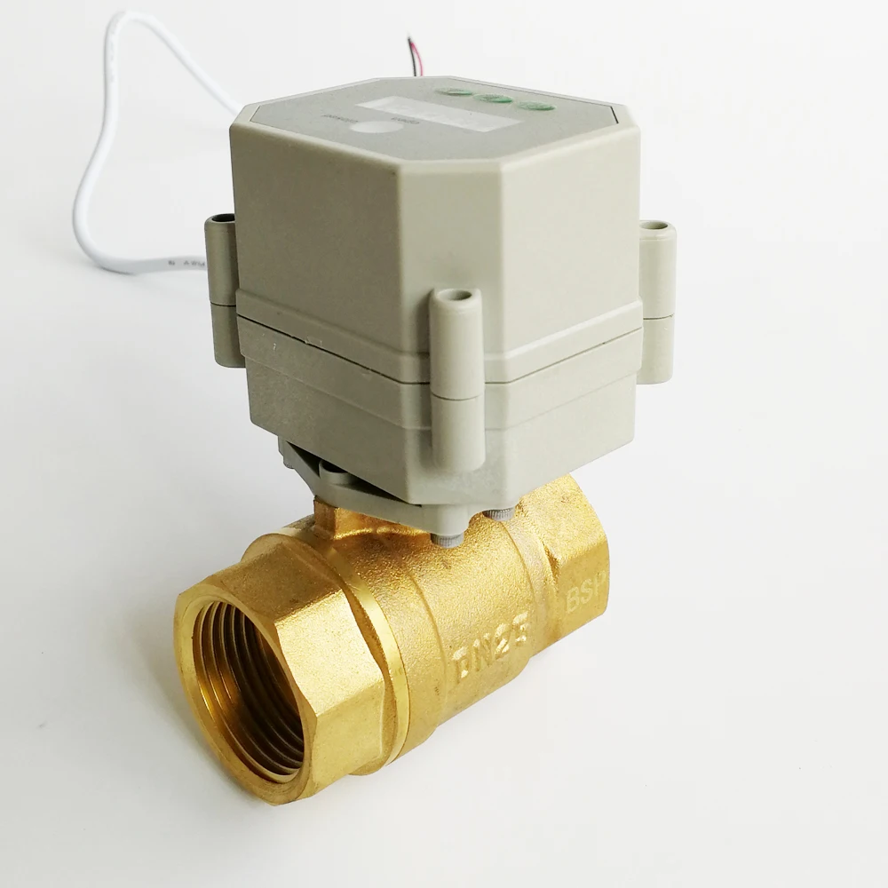 1''  Programable Time controled motorized valve full port AC110V-230V BSP/NPT thread, timer setting valve for water tank supply