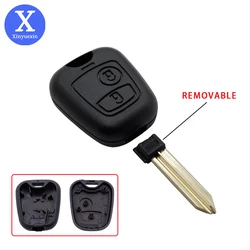 Xinyuexin di Ricambio Auto di Chiave Dell'automobile Caso Della Copertura Fob per Peugeot 106 107 307 206 207 306 per Citroen C2 C1 c3 Rimovibile SX9 Lama