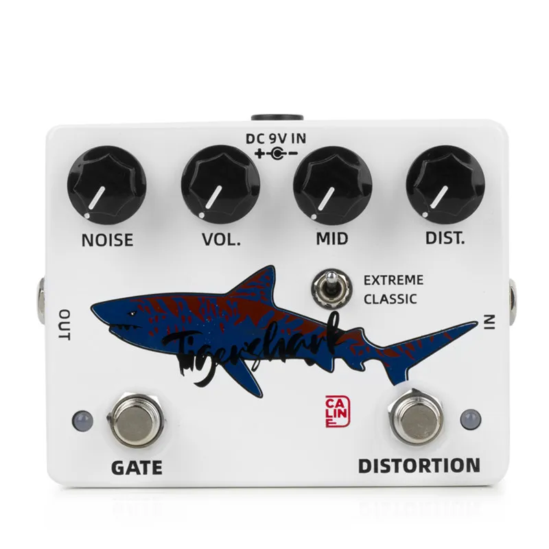 

Caline DCP-09 Tigershark Distortion Gate Effect Pedal Guitar Accessories Dual Guitar Pedal