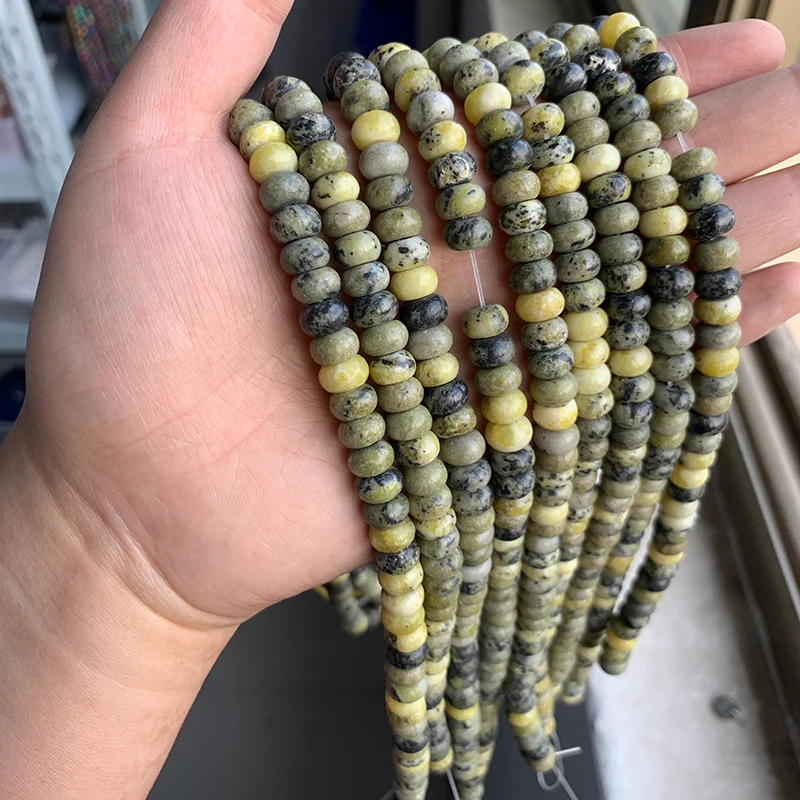 High Quality Natural Stone Bead Rondelle Shape Loose Spacer Abacus Quartz Beads For Handmade Jewelry Bracelet Necklace DIY
