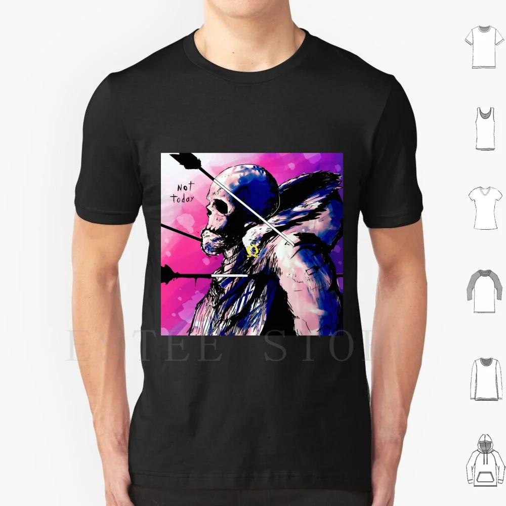 Toujours vivant t-shirt hommes coton 6xl flèches crâne coloré mort morts-vivants Grim Reaper