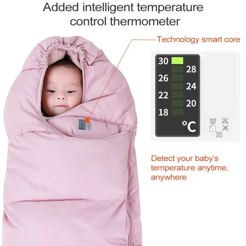 Baby Stroller Sleeping Bag Warm Foot Cover Universal Thickening Cushion Down Sleeping Bag Foot Cover Winter Out Windproof