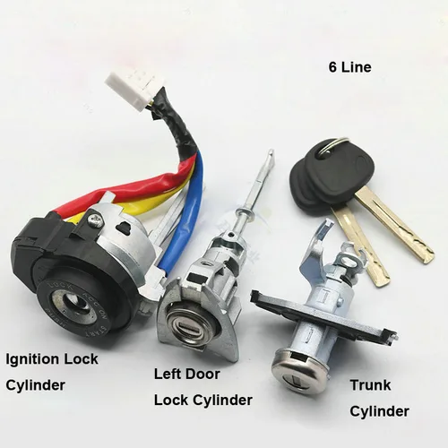 Cilindro de cerradura de coche para Hyundai Sonata 8, cilindro de cerradura completo, cilindro de cerradura de encendido de puerta izquierda, núcleo de cerradura automática para puerta de conducción principal