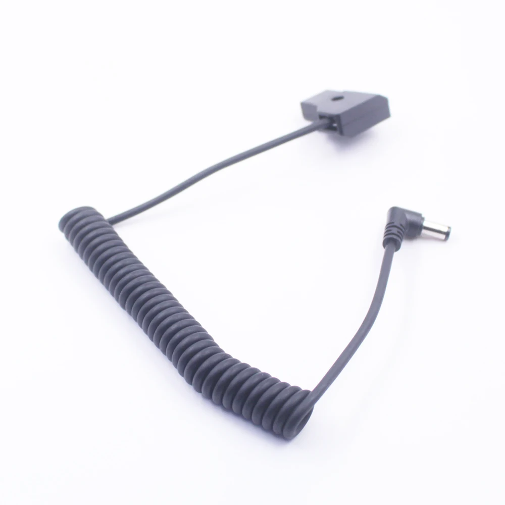 For BMCC BMPC 4K Camera Charging Cable D-Tap Power Cord Spring  Connector  DC 5.5*2.5mm