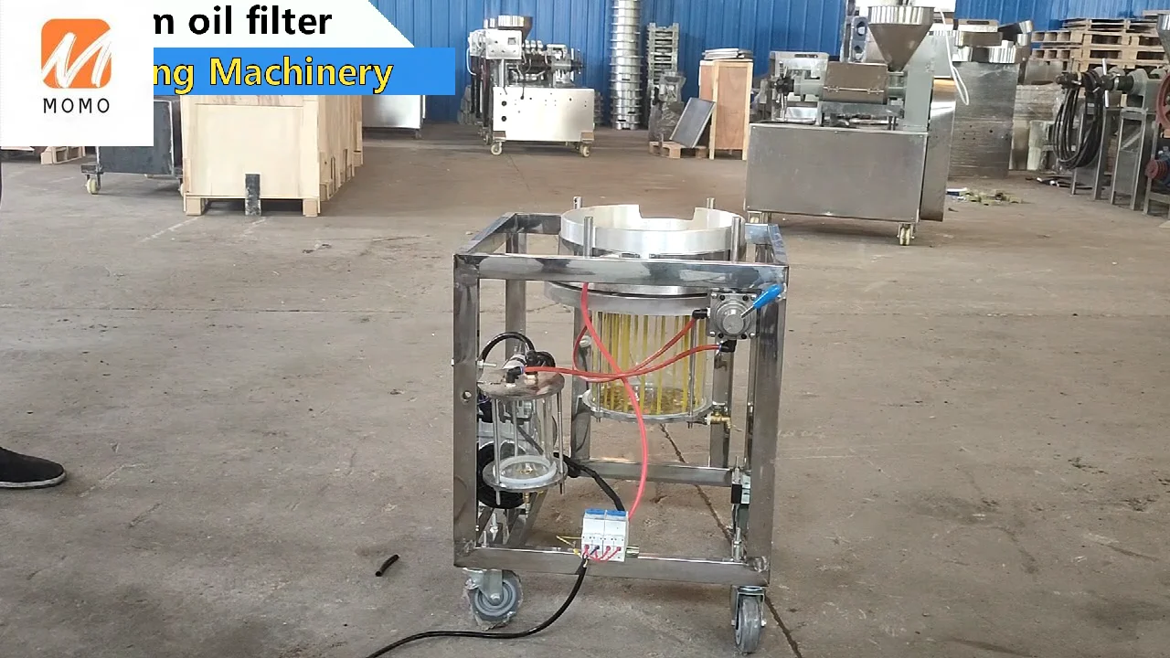 Vacuum cooking oil filtration coconut oil filter machine