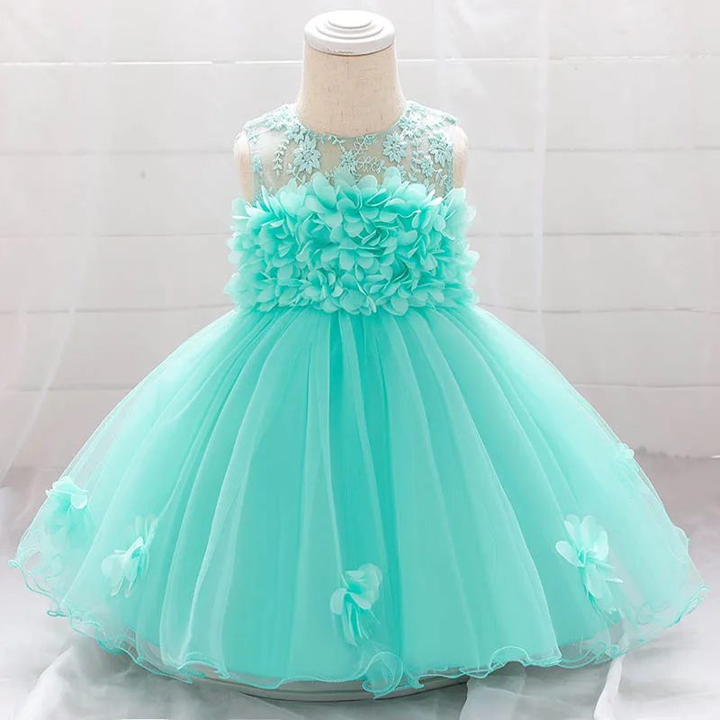 Baby Girl Clothes Vestidos Infantil For Girls Princess Lace Tutu Infant 3 6 months 1 Year Birthday Party Evening Newborn Dress