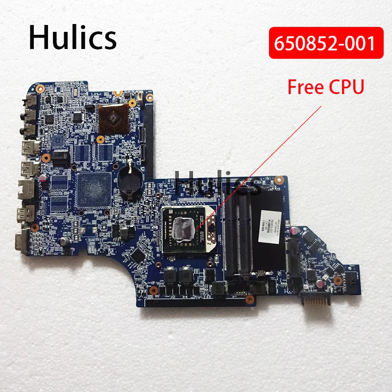 

Материнская плата Hulics 650852-001 для ноутбука HP PAVILION Серии DV6 DV6-6000, материнская плата DDR3