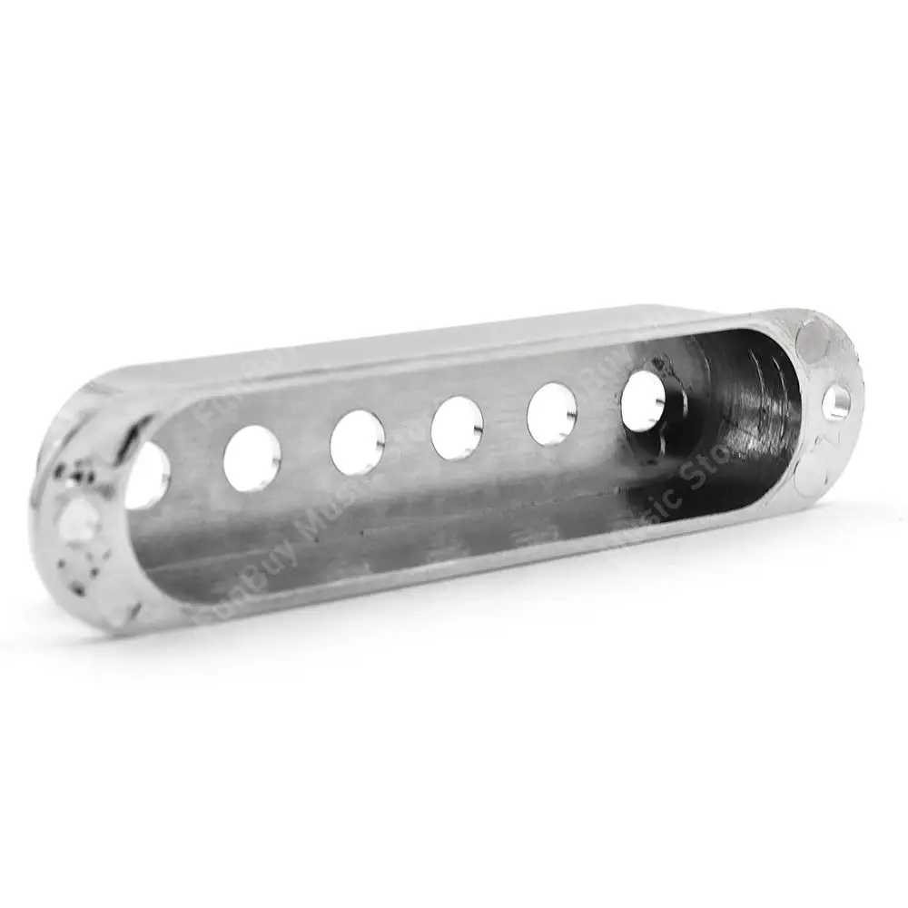 3pcs Silver Single Coil Guitar Pickup Covers Case with Tone Volume Knob Control and Switch Tip for ST Eelectric Guitar