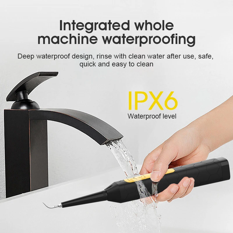 Mini escarificador Dental eléctrico Ultra sónico, limpiador de cálculo Dental, manchas de dientes, sarro, Kit de blanqueamiento Dental, herramienta para eliminar