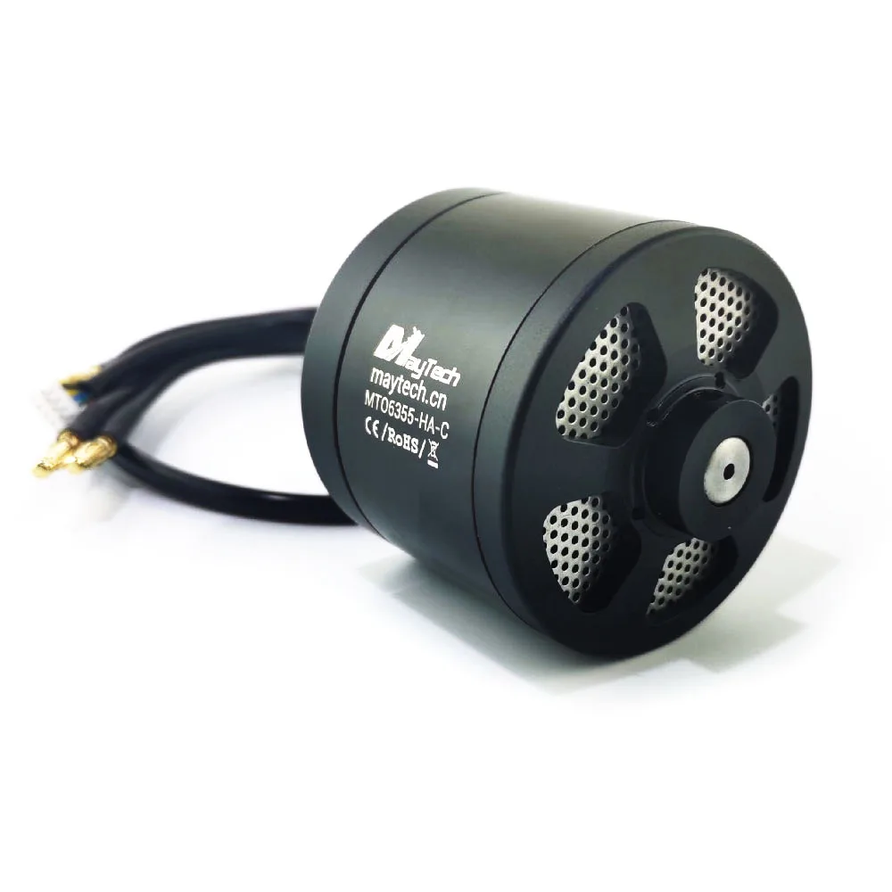 Maytech Mới Cong Nam Châm 6355 170KV Động Cơ Không Chổi Than Với Cảm Biến Hall Cho Robot Học Chống Lại E-Ván Trượt