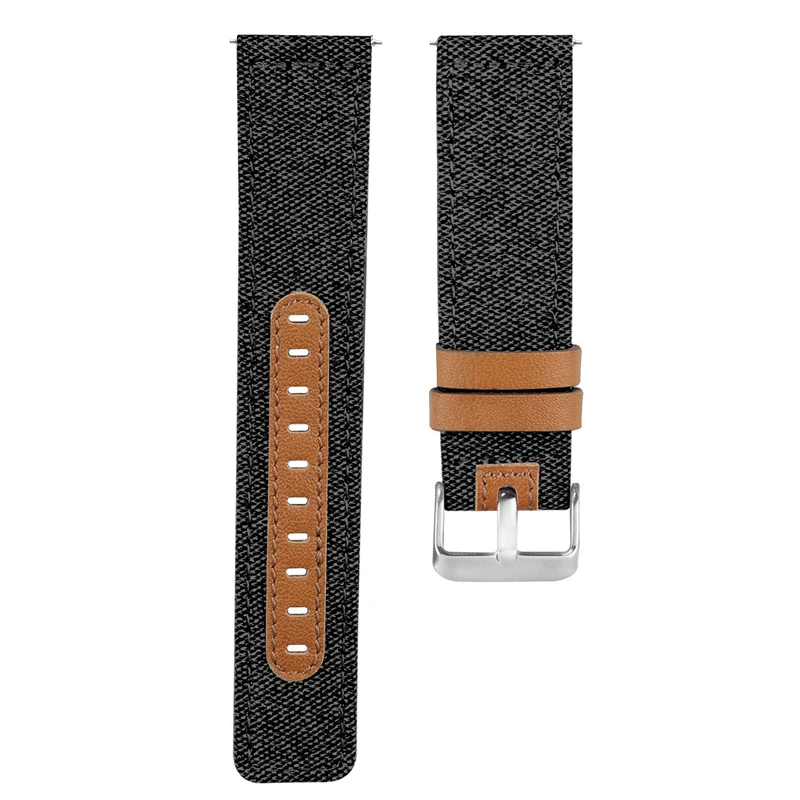 20Mm 22Mm ผ้าใบผ้าสายหนังแท้สำหรับ Huami Amazfit GTS 2e GTS2 Mini สำหรับ Bip lite S U 1S สายคล้อง