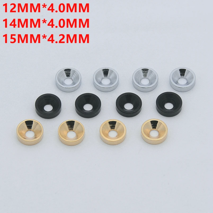 1 Set (4Pcs)   Electric Guitar Bass Neck Joint Bushings Without Screws Chrome / Black / Gold Guitar Accessories