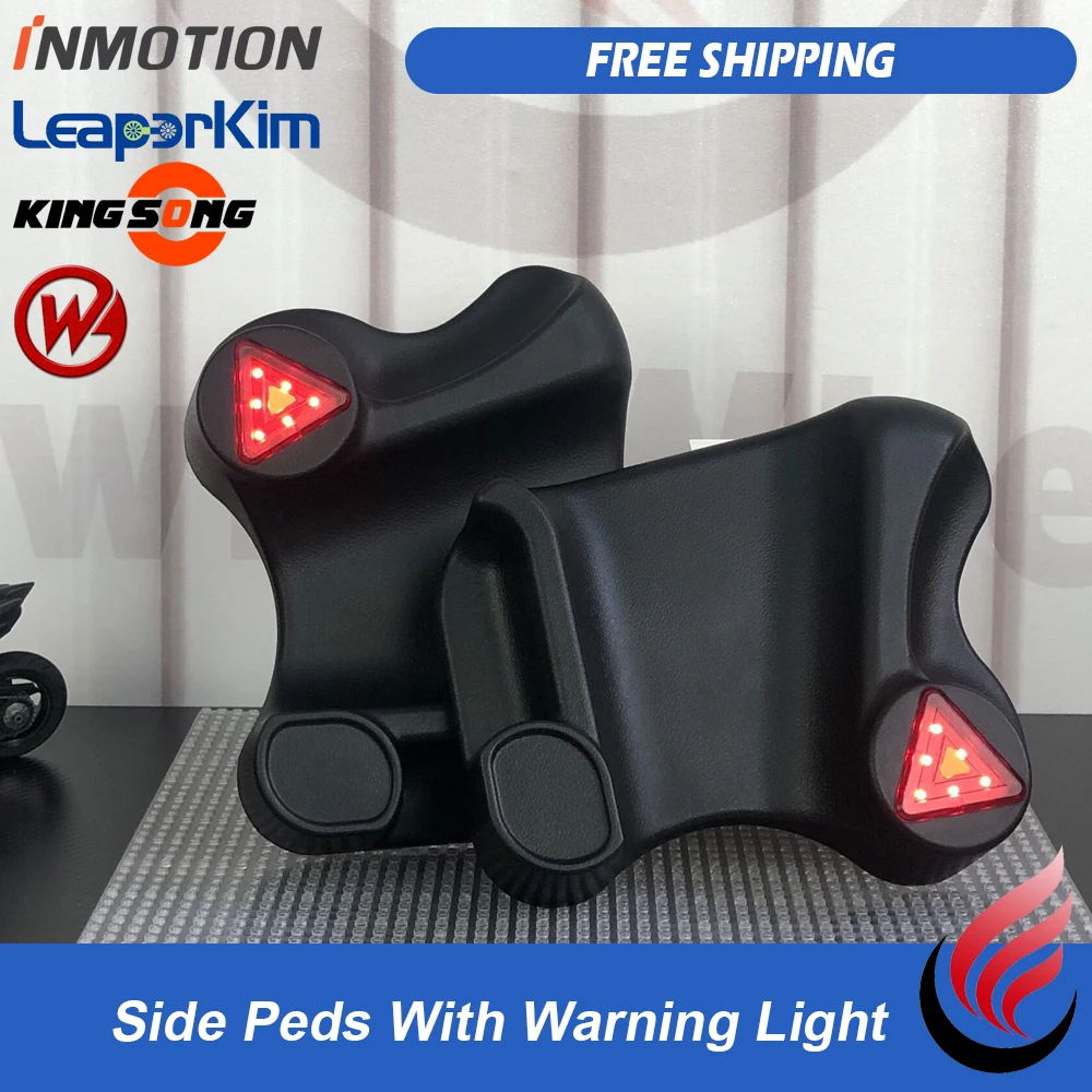 Electric Unicycle Side Peds With Warning Light Soft Comfortable Safety For Sherman Begode KS Inmotion Monowheel Free Shipping