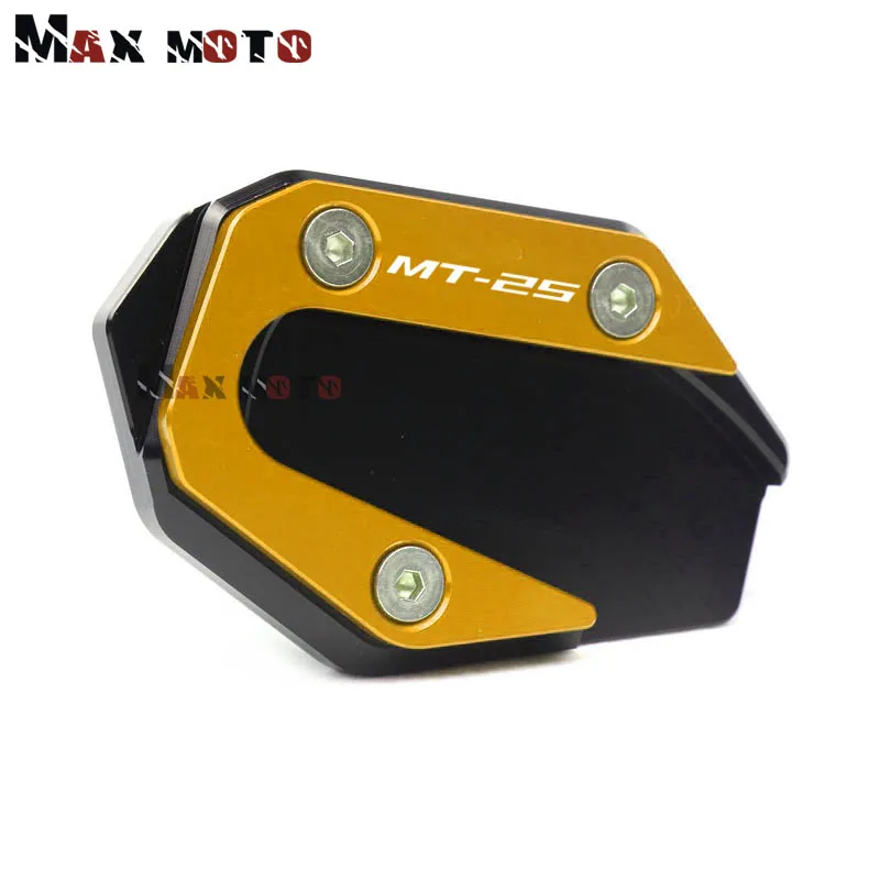 لياماها MT 03 25 YZF R3 R25 MT03 YZFR25 YZFR3 2014-2020 2019 دراجة نارية مسنده القدم الجانب حامل تمديد وسادة دعم لوحة