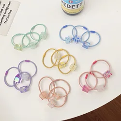 3 Pcs/Set Children Cute Colors Acrylic Cube Elastic Hair Bands Baby Girls Lovely Scrunchies Rubber Bands Kids Hair Accessories