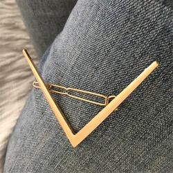 New  Barrettes Hair Styling Accessories for Women  Gold Color Letter 
