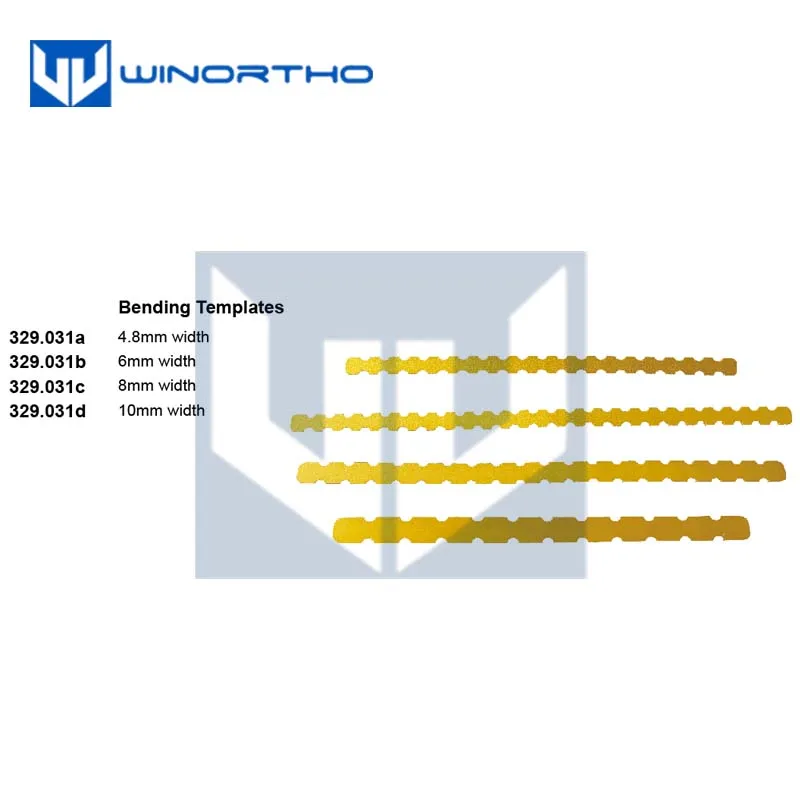 Bending Templates orthoopedic instruments for reconstruction plates