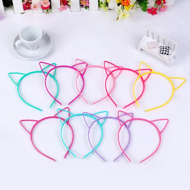 Gorące wyprzedaże!!! New Arrival 3 sztuk piękny kot uszy kobiety dziewczyny Hoop Hairband pałąk peruki imprezowe akcesoria hurtownie Dropshipping