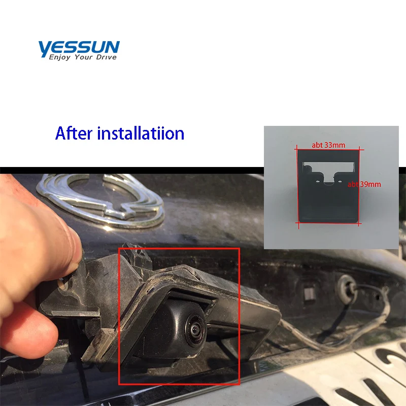 Yessun HD 1280*720 Fisheye Rear View Camera For SsangYong Korando/New Actyon 2010 2011 2012 2013 2014 2015 Car Parking aid Kits