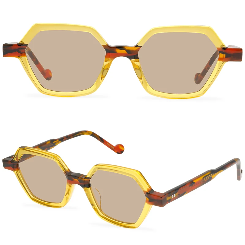 

Personality Women's Fashion Polygonal Glasses Luxury Design Polarized Ladies Sunglasses Men Trends 2023 Style Lentes Hombre