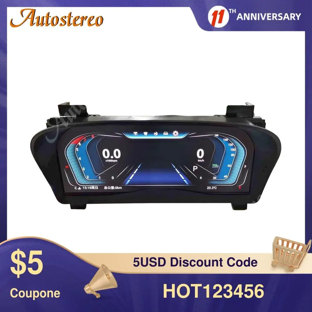 Meter Screen For Toyota Alphard 30S Vellfire30 Dashboard Instrument Display Multimedia Player Car GPS Navigation Cluster Virtual