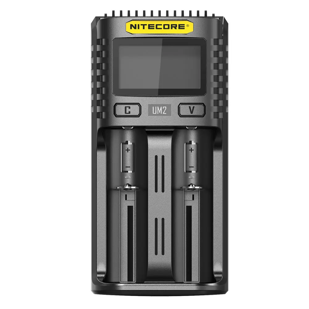 NITECORE UM2 Automatic Universal 3A Quick Charger Intelligent USB 2Slot LCD Display For Li-ion IMR Battery Wholesale