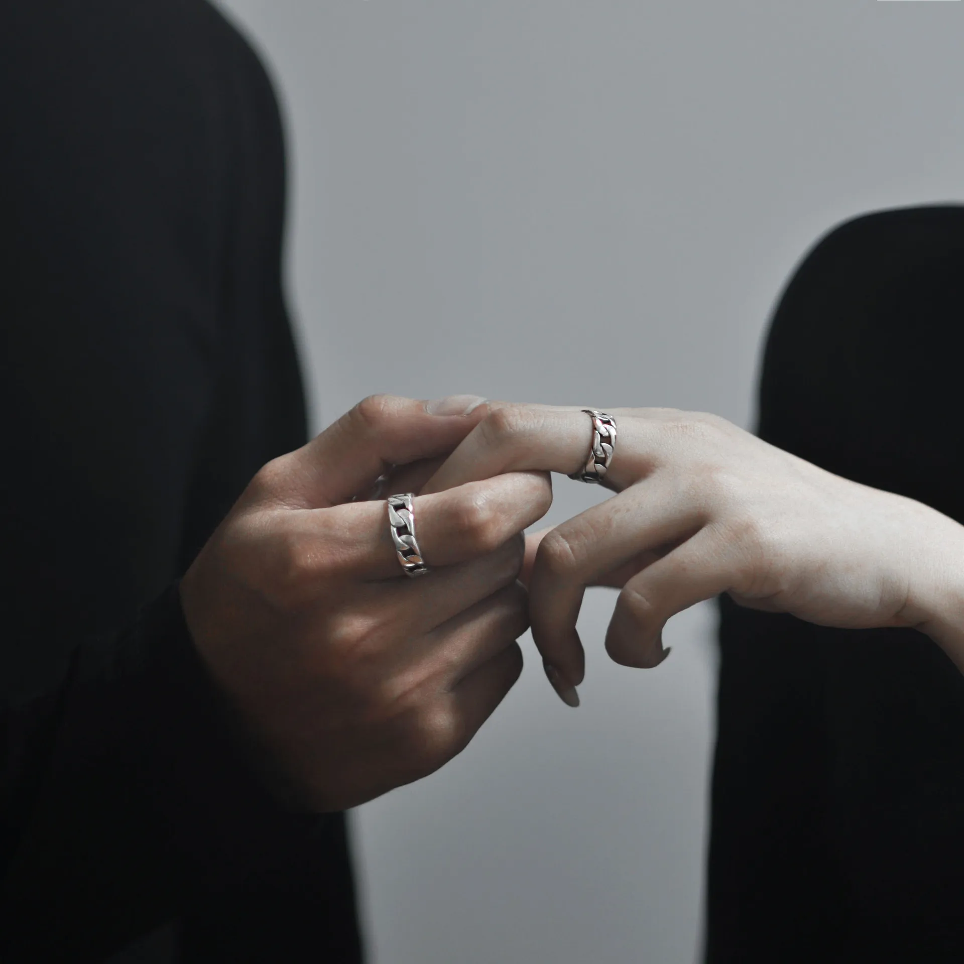 BOCAI Trendy S925 Sterling Silver Rings New Fashion Simple Retro Weaven Pure Argentum Popular Hand Jewelry for Women Men