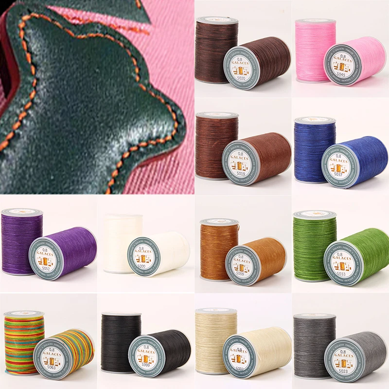0.8mm 90m Multicolor Sewing Threads Waxed Thread String DIY Handmake Sewing Leather Stitching Line Crafts Handicraft Tools