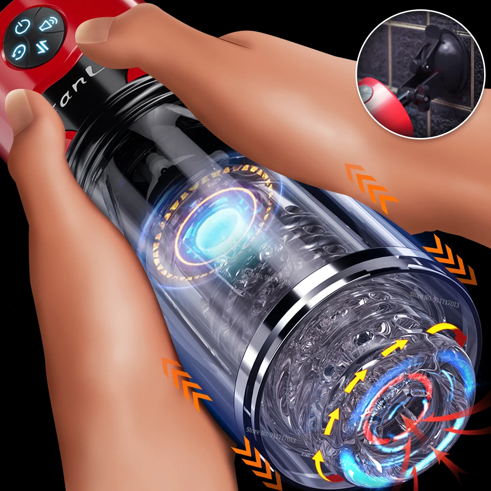 التلقائي تلسكوبي دوران الذكور الأيدي الحرة الاستمناء كأس اللسان جيب المهبل الحقيقي كس الاستمناء Thrusting الجنس لعب