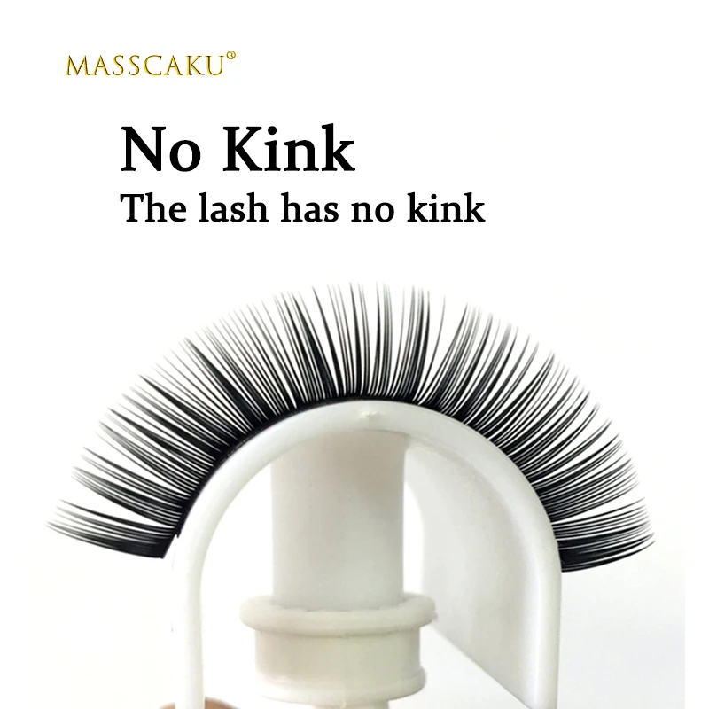 MASSCAKU 0.07/0.10mm Faux Mink Individual makeup false eyelash cilia lashes extension for professionals soft eyelash extension