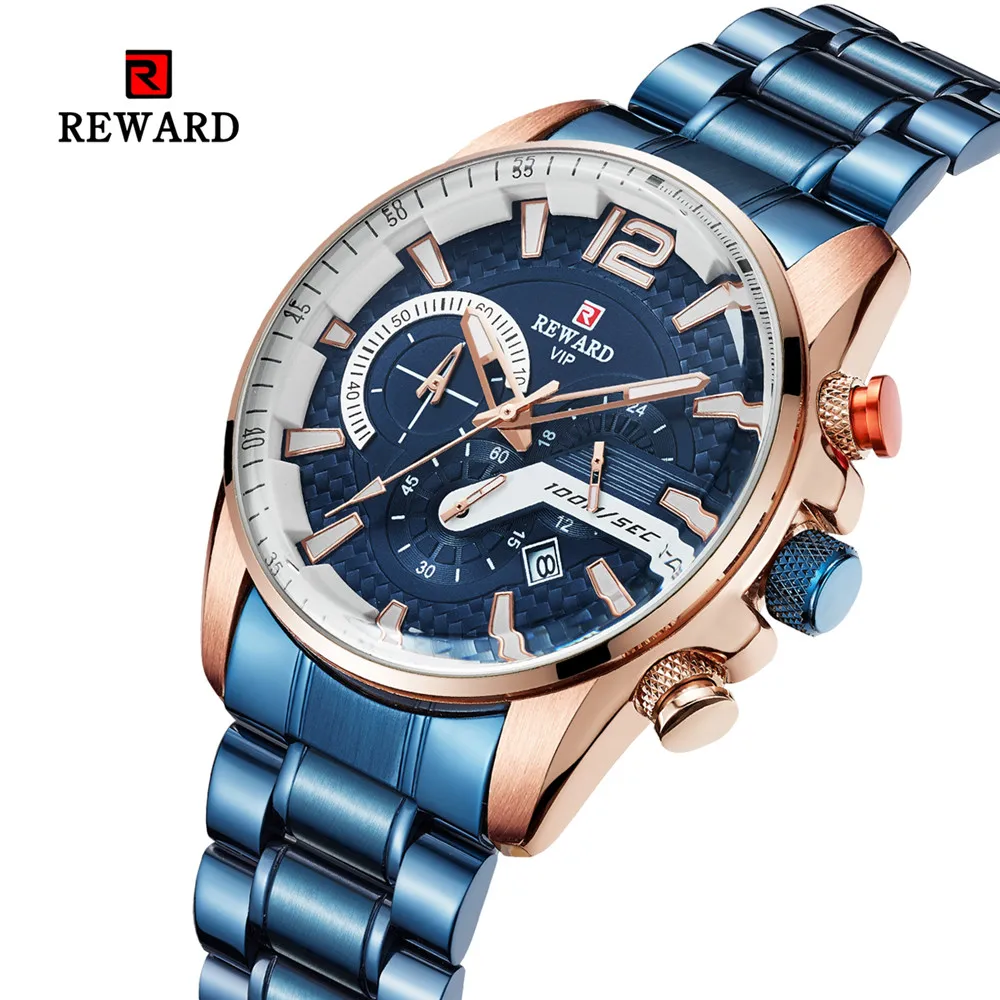 

REWARD Watch Men Top Brand Luxury Sports Military Quartz Clock Waterproof Date Chronograph Wristwatches Male Relogio Masculino