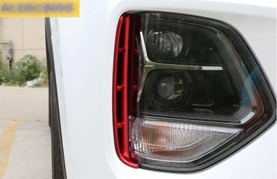 car Accessories For hyundai santa fe IX45 2019 2020 Front Face Head Fog Lamp Light Molding Covers Kit Trim car-styling 2 pieces